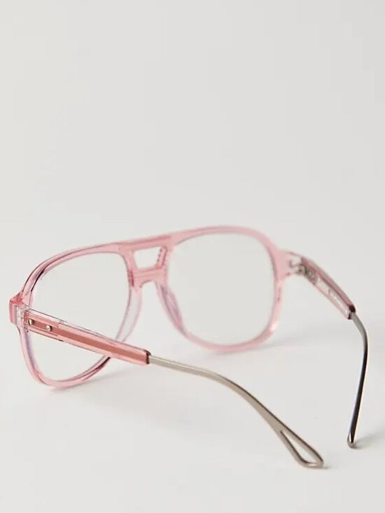 NWT Free People x Caddis Triple G Reader Glasses in Polished Pink and Vodka main image 4